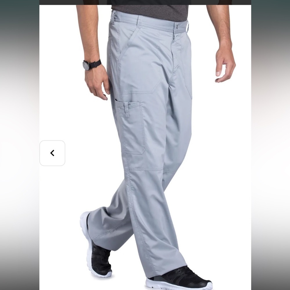 Cherokee Men’s Drawstring Cargo  Pants Caribbean Blue - Picture 3 of 11